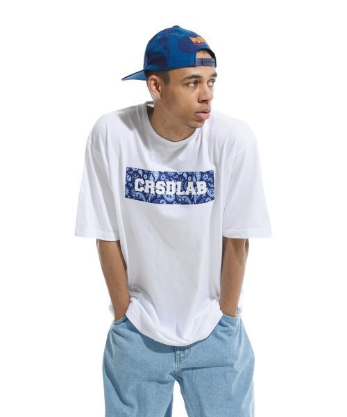 CREAM SODA LAB（クリームソーダラボ）の「クリームソーダラボ ペイズリーボックス 半袖Tシャツ ホワイトブルー（Tシャツ/カットソー・レディース・その他・LARGE/MEDIUM/X-LARGE/XX-LARGE）」の7枚目の写真