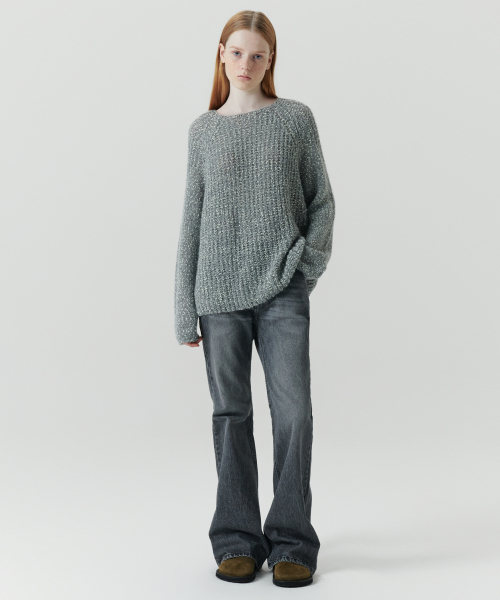 LEVAR(レバー)の「Relaxed Boots Cut Denim - Washed Grey(デニムパンツ・レディース・アッシュグレー・XS-Short/S-Short/M-Short/XS-Long/S-Long/M-Long)」の3枚目の写真
