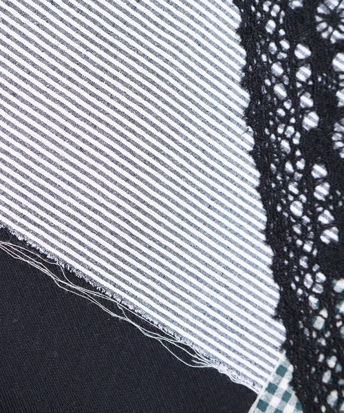 l'atelier du savon（アトリエドサボン）の「ニードルパンチのコラージュハンドバッグ（トートバッグ・レディース・ブラック/グレー・FREE）」の15枚目の写真