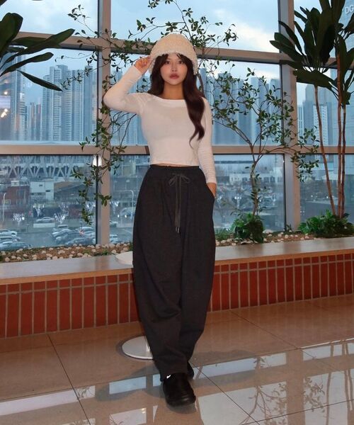 A NOTHING(アナッシング)の「HEAVY-TERRY BALLOON SWEAT PANTS (Black)(スウェットパンツ・レディース・その他・LARGE/MEDIUM)」の14枚目の写真