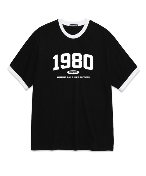 VANNWORKS(バンワークス)の「モノ配色1980オーバーサイズ半袖Tシャツ(VS0107)ブラック(Tシャツ/カットソー・レディース・その他・MEDIUM/X-LARGE)」の1枚目の写真