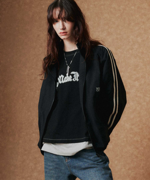 WMC(ダブリューエムシー)の「サイドラインジャンパー_BLACK(ナイロンジャケット・レディース・ブラック・MEDIUM/LARGE/X-LARGE)」の9枚目の写真