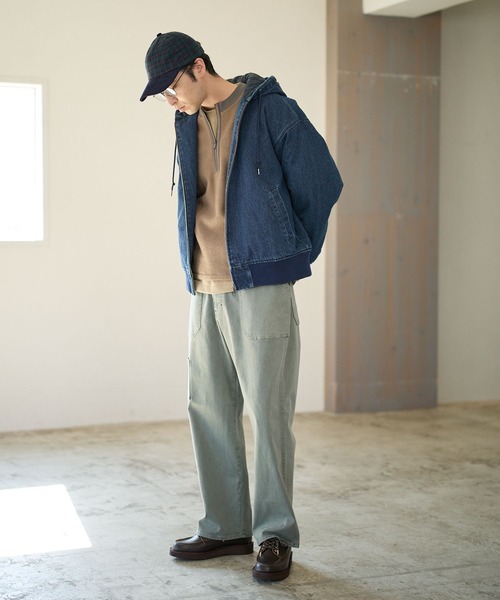 BAYFLOW（ベイフロー）の「フリースハーフZIPプルオーバー（ニット/セーター・メンズ・ダークグレー/アイボリー/ブラック・LARGE/MEDIUM）」の21枚目の写真