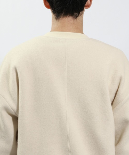 BAYFLOW（ベイフロー）の「フリースハーフZIPプルオーバー（ニット/セーター・メンズ・ダークグレー/アイボリー/ブラック・LARGE/MEDIUM）」の9枚目の写真