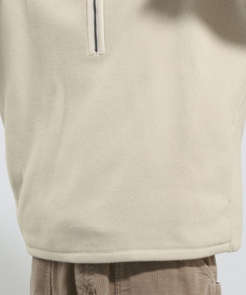 BAYFLOW（ベイフロー）の「フリースハーフZIPプルオーバー（ニット/セーター・メンズ・ダークグレー/アイボリー/ブラック・LARGE/MEDIUM）」の6枚目の写真