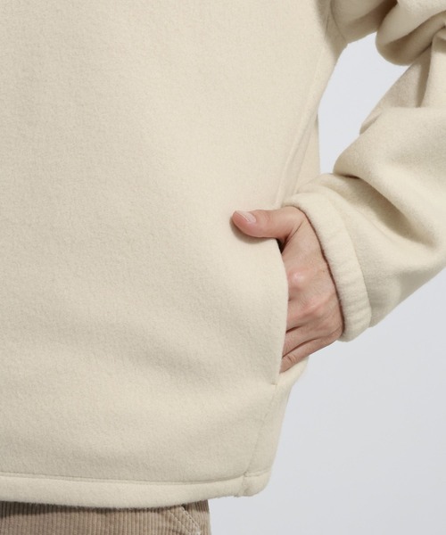 BAYFLOW（ベイフロー）の「フリースハーフZIPプルオーバー（ニット/セーター・メンズ・ダークグレー/アイボリー/ブラック・LARGE/MEDIUM）」の5枚目の写真