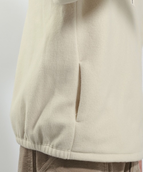 BAYFLOW（ベイフロー）の「フリースハーフZIPプルオーバー（ニット/セーター・メンズ・ダークグレー/アイボリー/ブラック・LARGE/MEDIUM）」の4枚目の写真