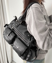 WEGO | WEGO/ポケットデザインボストンショルダー(ショルダーバッグ)