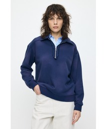 HALF ZIP SWEAT POLO プルオーバー