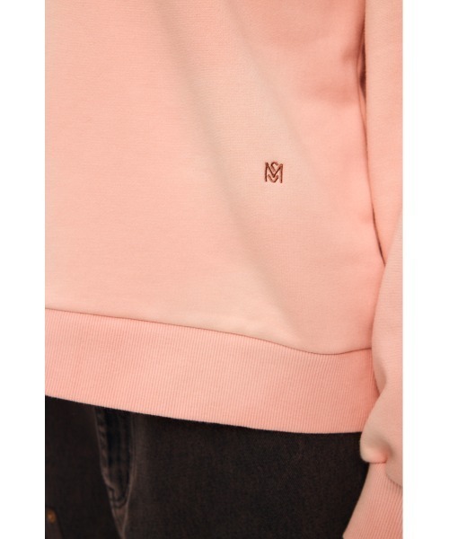 MOUSSY（マウジー）の「HALF ZIP SWEAT POLO プルオーバー（スウェット・レディース・杢グレー/オレンジ系その他/ネイビー/ライトブラック・FREE）」の16枚目の写真