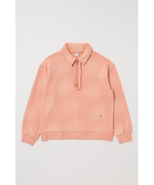MOUSSY（マウジー）の「HALF ZIP SWEAT POLO プルオーバー（スウェット・レディース・杢グレー/オレンジ系その他/ネイビー/ライトブラック・FREE）」の17枚目の写真