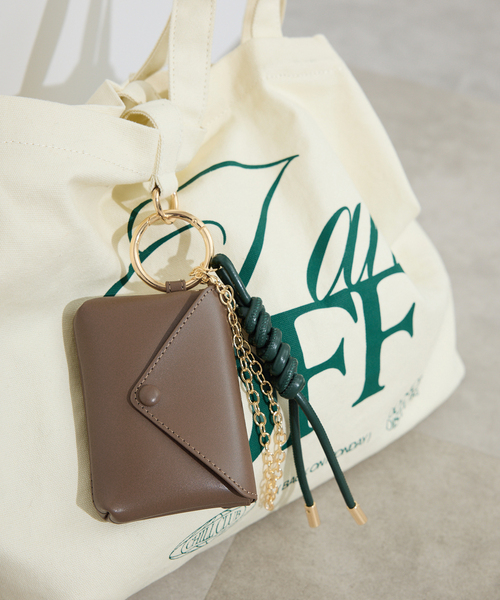 追加》SLOBE ポーチ付きチャーム（キーケース/キーアクセサリー