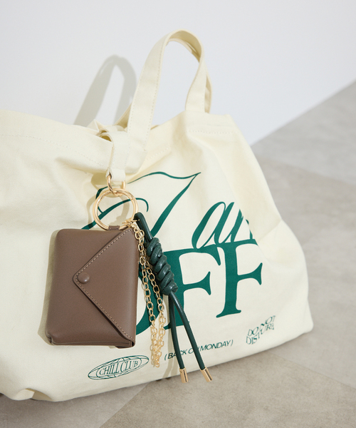 追加》SLOBE ポーチ付きチャーム（キーケース/キーアクセサリー