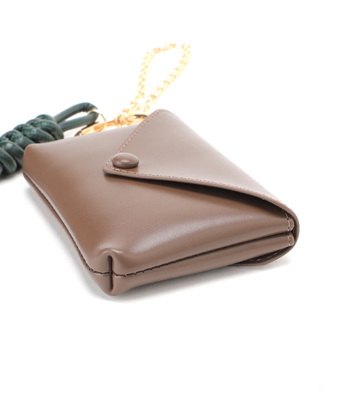 SLOBE IENA（スローブイエナ）の「《追加》SLOBE ポーチ付きチャーム（キーケース/キーアクセサリー・レディース・ブラウン・FREE）」の8枚目の写真