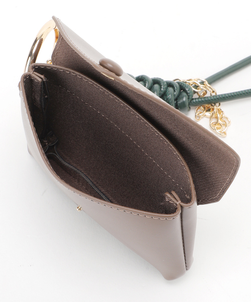 SLOBE IENA（スローブイエナ）の「《追加》SLOBE ポーチ付きチャーム（キーケース/キーアクセサリー・レディース・ブラウン・FREE）」の9枚目の写真