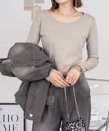 SVEC（シュベック）の「LARU / コットンフライス長袖Tシャツ（Tシャツ/カットソー）」