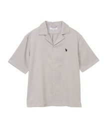 U.S. POLO ASSN.（ユーエスポロアッスン）の「【U.S. POLO ASSN.】ポリトロピカル オープンカラー ショートスリーブ シャツ（シャツ/ブラウス）」