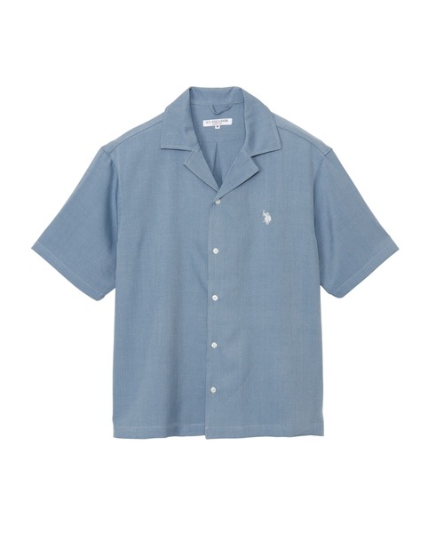 U.S. POLO ASSN.(ユーエスポロアッスン)の「【U.S. POLO ASSN.】ポリトロピカル オープンカラー ショートスリーブ シャツ(シャツ/ブラウス・メンズ・グレー/ブラック/ブルーグレー・M/L)」の11枚目の写真