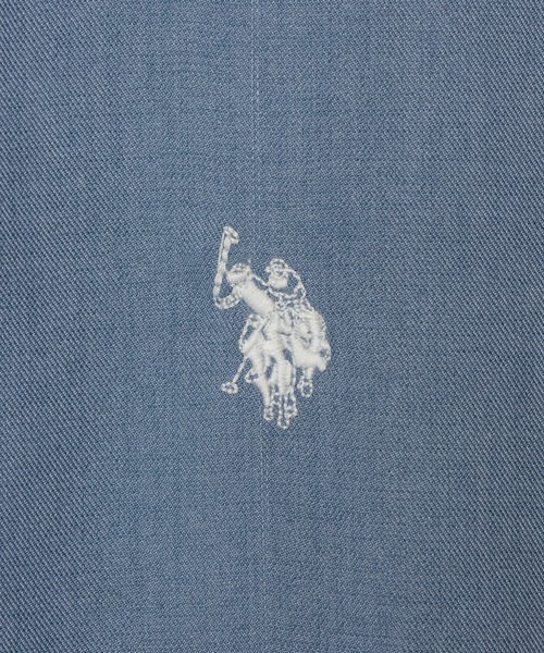 U.S. POLO ASSN.(ユーエスポロアッスン)の「【U.S. POLO ASSN.】ポリトロピカル オープンカラー ショートスリーブ シャツ(シャツ/ブラウス・メンズ・グレー/ブラック/ブルーグレー・M/L)」の13枚目の写真