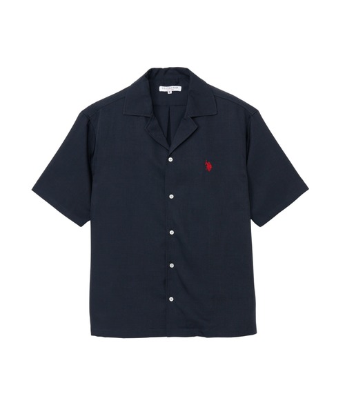 U.S. POLO ASSN.(ユーエスポロアッスン)の「【U.S. POLO ASSN.】ポリトロピカル オープンカラー ショートスリーブ シャツ(シャツ/ブラウス・メンズ・グレー/ブラック/ブルーグレー・M/L)」の14枚目の写真