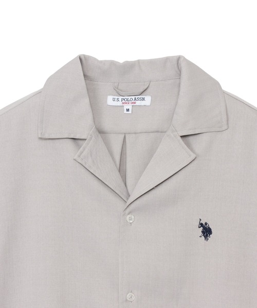 U.S. POLO ASSN.(ユーエスポロアッスン)の「【U.S. POLO ASSN.】ポリトロピカル オープンカラー ショートスリーブ シャツ(シャツ/ブラウス・メンズ・グレー/ブラック/ブルーグレー・M/L)」の6枚目の写真