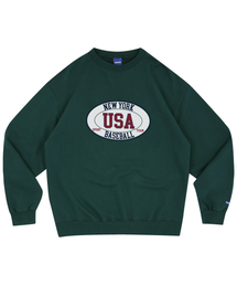 NEW YORK USA BASEBALL SWEATSHIRTS (GREEN)