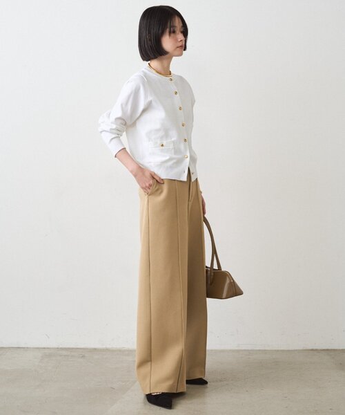 LOUNGEDRESS（ラウンジドレス）の「コンパクトカーデ（カーディガン/ボレロ・レディース・グリーン/ネイビー/ダークブルー/オフホワイト・FREE）」の6枚目の写真