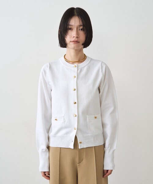 LOUNGEDRESS（ラウンジドレス）の「コンパクトカーデ（カーディガン/ボレロ・レディース・グリーン/ネイビー/ダークブルー/オフホワイト・FREE）」の11枚目の写真