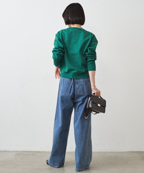 LOUNGEDRESS（ラウンジドレス）の「コンパクトカーデ（カーディガン/ボレロ・レディース・グリーン/ネイビー/ダークブルー/オフホワイト・FREE）」の21枚目の写真