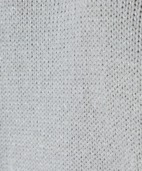 K.T KIYOKO TAKASE（キヨコタカセ）の「プレーティング天竺 シャイニーラメニット（ニット/セーター・レディース・ライトグレー/ブラック系その他・FREE）」の15枚目の写真
