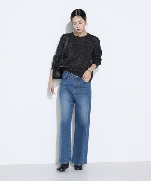 K.T KIYOKO TAKASE（キヨコタカセ）の「プレーティング天竺 シャイニーラメニット（ニット/セーター・レディース・ライトグレー/ブラック系その他・FREE）」の22枚目の写真