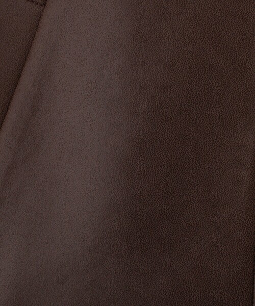 abahouse mavie(アバハウスマヴィ)の「ソフトレザーライクジップブルゾン(ブルゾン・レディース・ブラック/ダークブラウン/オフホワイト・フリー)」の14枚目の写真