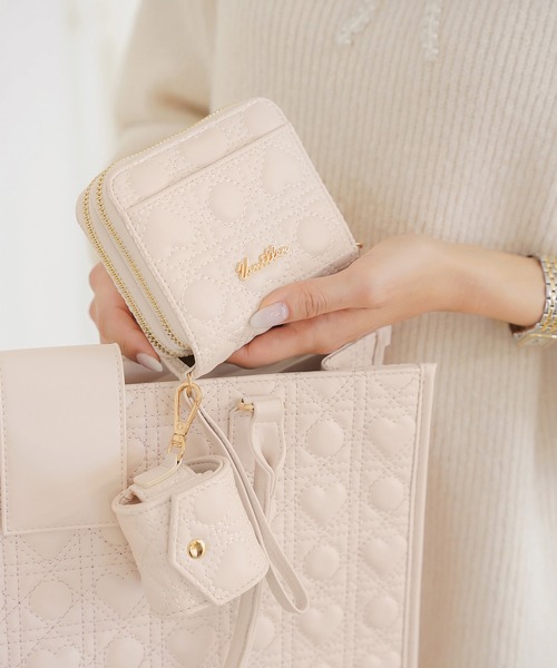 le reve vaniller（ル レーヴ ヴァニレ）の「バイカラーリボン ポーチ