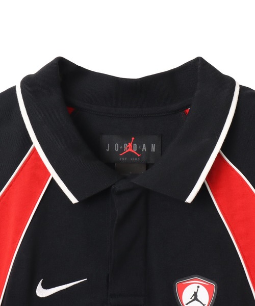 JORDAN BRAND(ジョーダンブランド)の「JORDAN BRAND M J FLT LS POLO JRSY / ジョーダン ブランド FLT L/S ポロ ジャージ / NIKE【SP】(ポロシャツ・メンズ・ブラック/グレー・M/S/XXL/XL/L)」の4枚目の写真