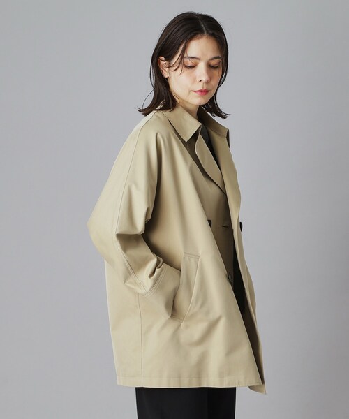 TICCA（ティッカ）の「TICCA（ティッカ）ショートテントトレンチコート（トレンチコート・レディース・ネイビー/ベージュ・00）」の12枚目の写真