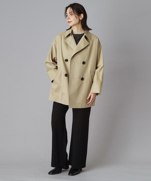 TICCA（ティッカ）の「TICCA（ティッカ）ショートテントトレンチコート（トレンチコート・レディース・ネイビー/ベージュ・00）」の13枚目の写真