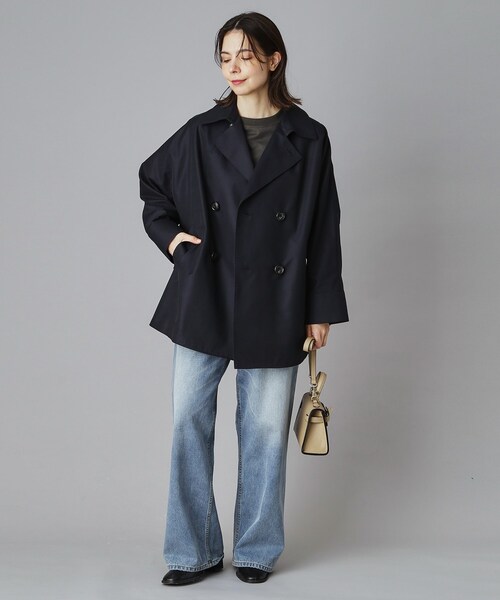 TICCA（ティッカ）の「TICCA（ティッカ）ショートテントトレンチコート（トレンチコート・レディース・ネイビー/ベージュ・00）」の17枚目の写真