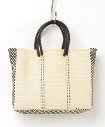 MAISON mou（メゾンムー）の「【Moon Bird/ムーンバード】手編みのメルカドバッグ（S）MBST25-07（かごバッグ）」