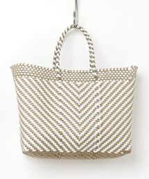 MAISON mou（メゾンムー）の「【Moon Bird/ムーンバード】手編みのメルカドバッグ（S）MBST25-07（かごバッグ）」