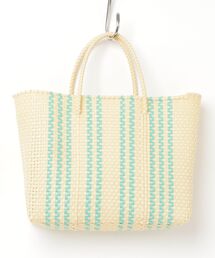 MAISON mou（メゾンムー）の「【Moon Bird/ムーンバード】手編みのメルカドバッグ（S）MBST25-07（かごバッグ）」