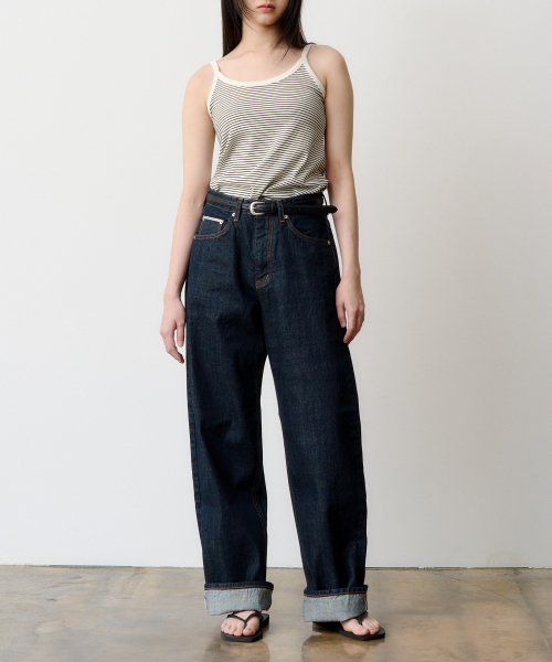 DENMADE(デンメイド)の「(WOMEN) DEN0901 Selvedge Extra Wide Fit (Deep Indigo)(デニムパンツ・レディース・その他・S/M/XS)」の1枚目の写真