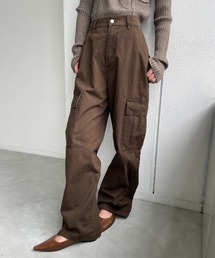 AIC.（エーアイシー）の「ピグメント加工カーゴバレルパンツ（カーゴパンツ）」