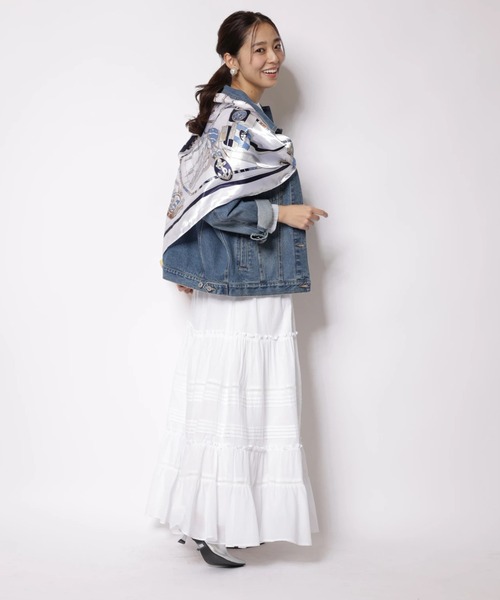 JUSGLITTY(ジャスグリッティー)の「ポイントレースティアードスカート(スカート・レディース・ホワイト/ブラック・0/1/2)」の16枚目の写真