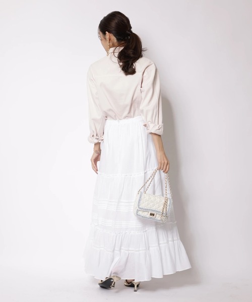 JUSGLITTY(ジャスグリッティー)の「ポイントレースティアードスカート(スカート・レディース・ホワイト/ブラック・0/1/2)」の21枚目の写真