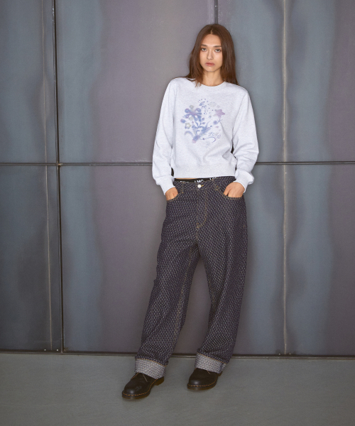 LMCの「WM BLURRING FLOWER SWEATSHIRT light heather gray(スウェット・レディース・その他・S/M)」の2枚目の写真