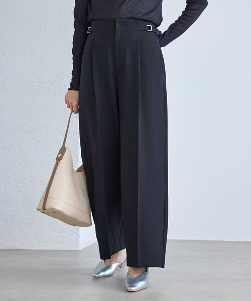 ROPE' PICNIC(ロペピクニック)の「クリアツイルワイドパンツ/セレモニー・セットアップ対応(その他パンツ・レディース・グレー/ベージュ系その他2/グリーン系その他/ネイビー・S/M/L)」の18枚目の写真
