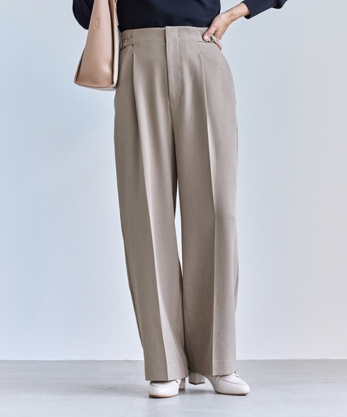 ROPE' PICNIC(ロペピクニック)の「クリアツイルワイドパンツ/セレモニー・セットアップ対応(その他パンツ・レディース・グレー/ベージュ系その他2/グリーン系その他/ネイビー・S/M/L)」の12枚目の写真