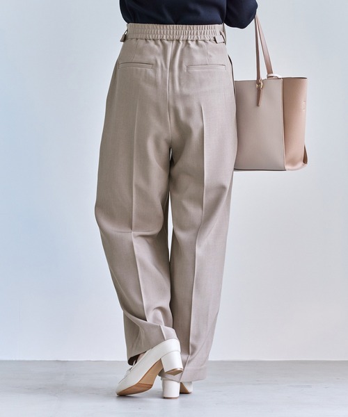 ROPE' PICNIC(ロペピクニック)の「クリアツイルワイドパンツ/セレモニー・セットアップ対応(その他パンツ・レディース・グレー/ベージュ系その他2/グリーン系その他/ネイビー・S/M/L)」の13枚目の写真