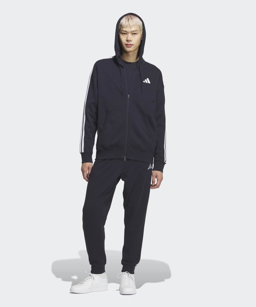 adidas(アディダス)の「エッセンシャルズ プラス ルーズフィット スリーストライプス フレンチテリー フルジップ パーカー / アディダス adidas(パーカー・メンズ・ブラック/ブルー・X-LARGE/LARGE/3XL/XX-LARGE/SMALL/MEDIUM)」の10枚目の写真