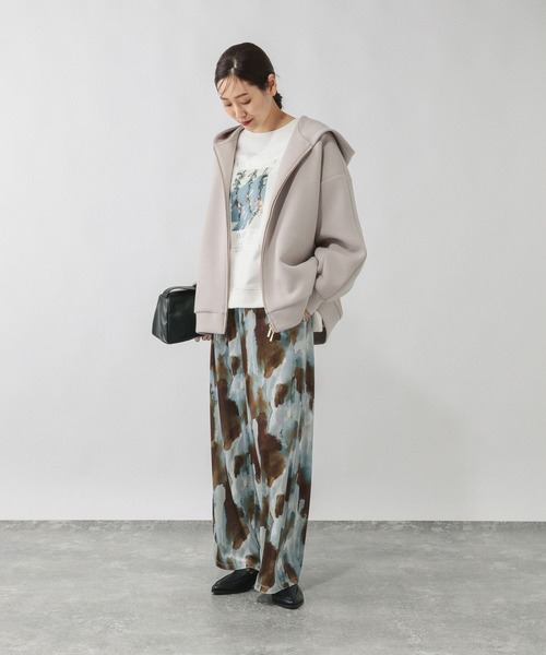 GLOBAL WORK（グローバルワーク）の「ダンボールBIGフーディ/636025（パーカー・レディース・杢グレー/ブラウン/ブラック/グレイッシュベージュ・MEDIUM/LARGE）」の16枚目の写真